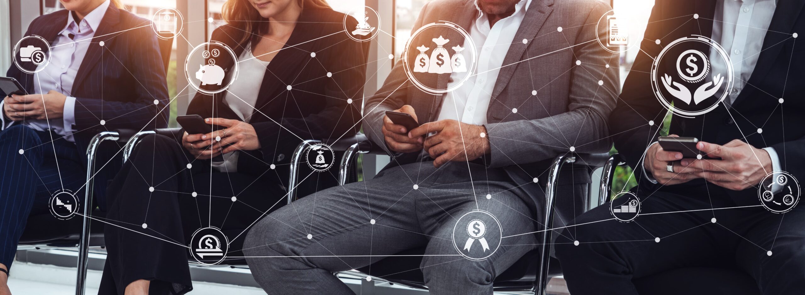 business-people-look-at-phones-fintech-payments-apps